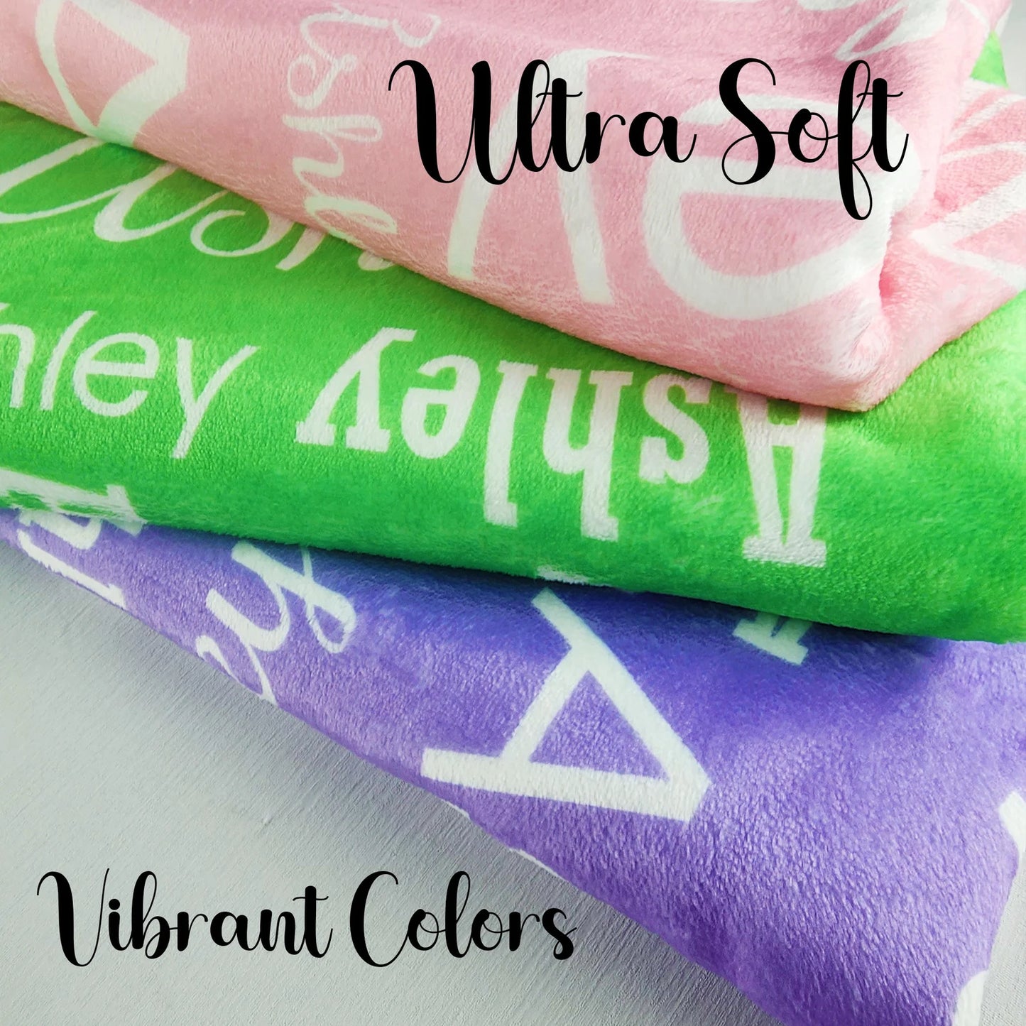 Custom Plush Minky Baby Blanket - Personalized Newborn Name Blanket - A Cherished Christmas Gift for Babies - Swaddle Soft Blanket Infant