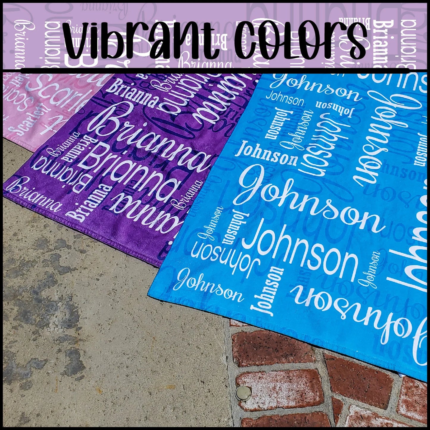 Personalized Beach Towel for Kids Adults Family Vacations Summer Fun | Create Lasting Memories with Our Custom Towels
