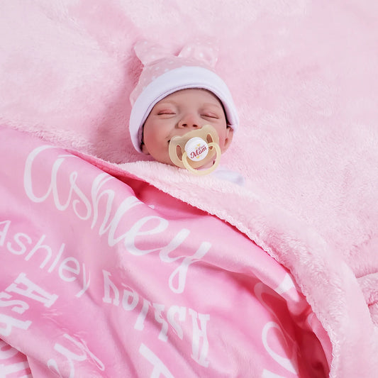 Personalized Baby Blanket with Name Custom Newborn Infant Blanket. Swaddle Blanket Gift, Kids Blanket, Personalized Gift, Custom Gift