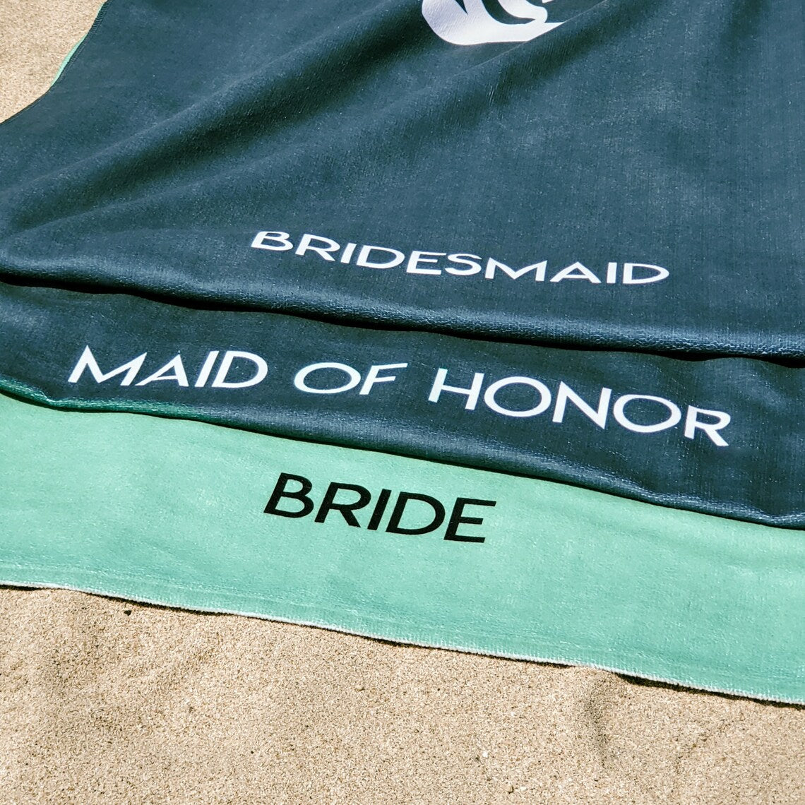 Personalized Beach Towel for Bridesmaids - Custom Name Towel for a Perfect Wedding Party Gift
