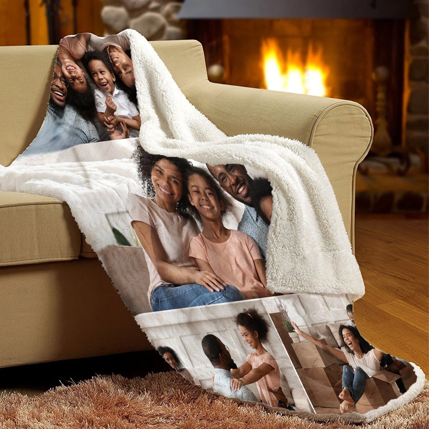 Flash Sale - Create your own Collage Photo Pet blanket. Use as many photos up to 9, make it your own. Family pics, Sherpa or Minky blankets.