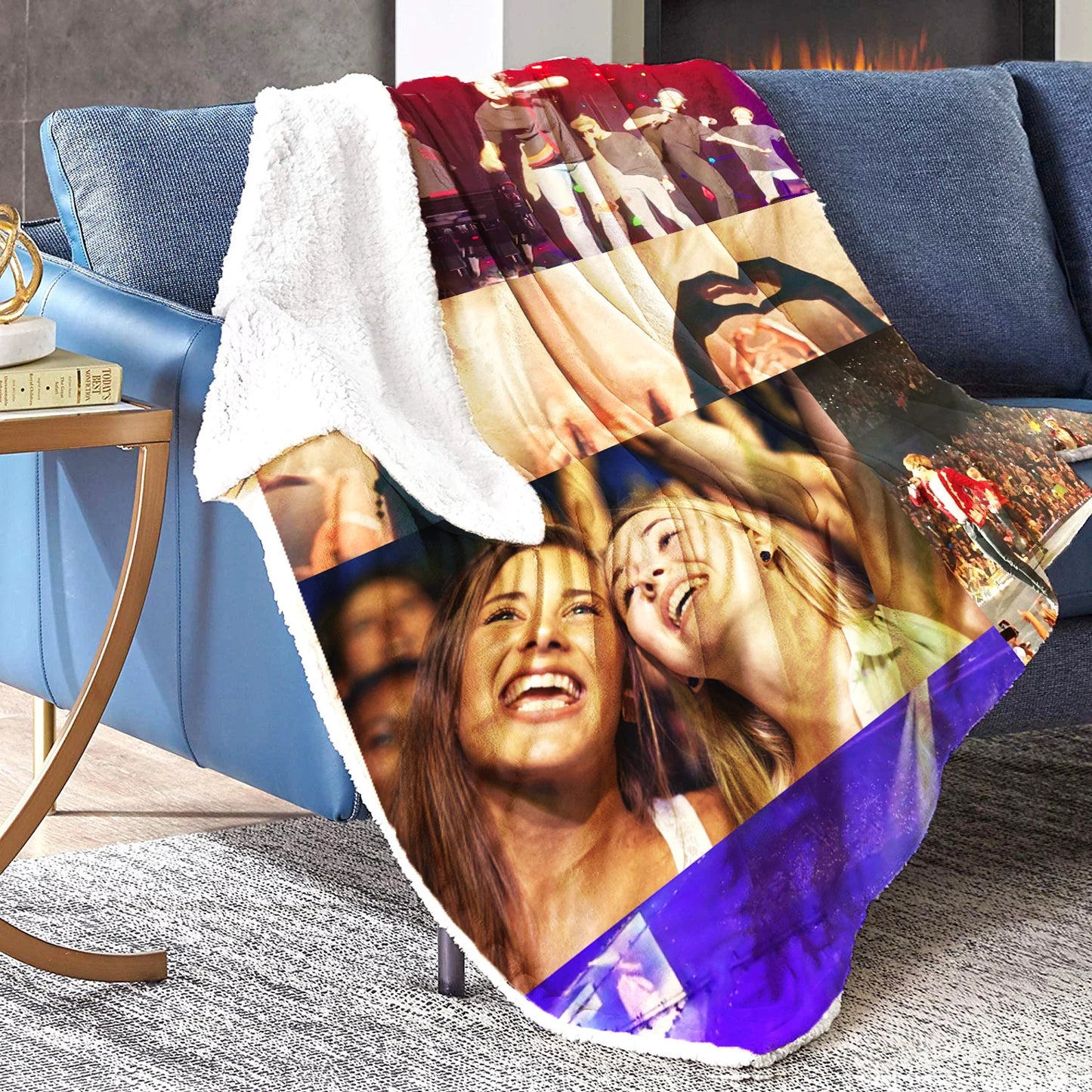 Custom Blanket Collage Best Gift ever Boyfriend Girlfriend BFF - Your Own Photos - Personalized Gift for that special one , Custom Gift