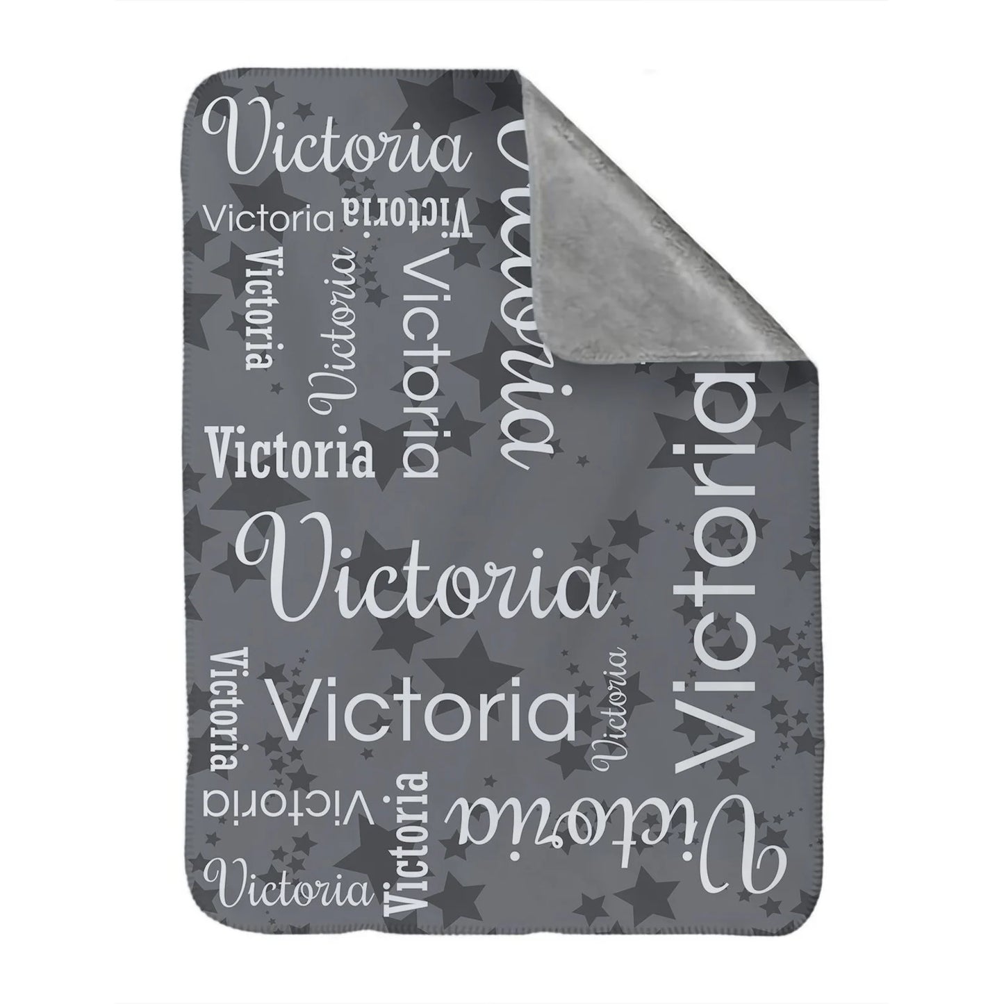 Personalized 30x40 Blue Sherpa Blanket - Soft and Cozy Custom Gift for Newborns and Kids