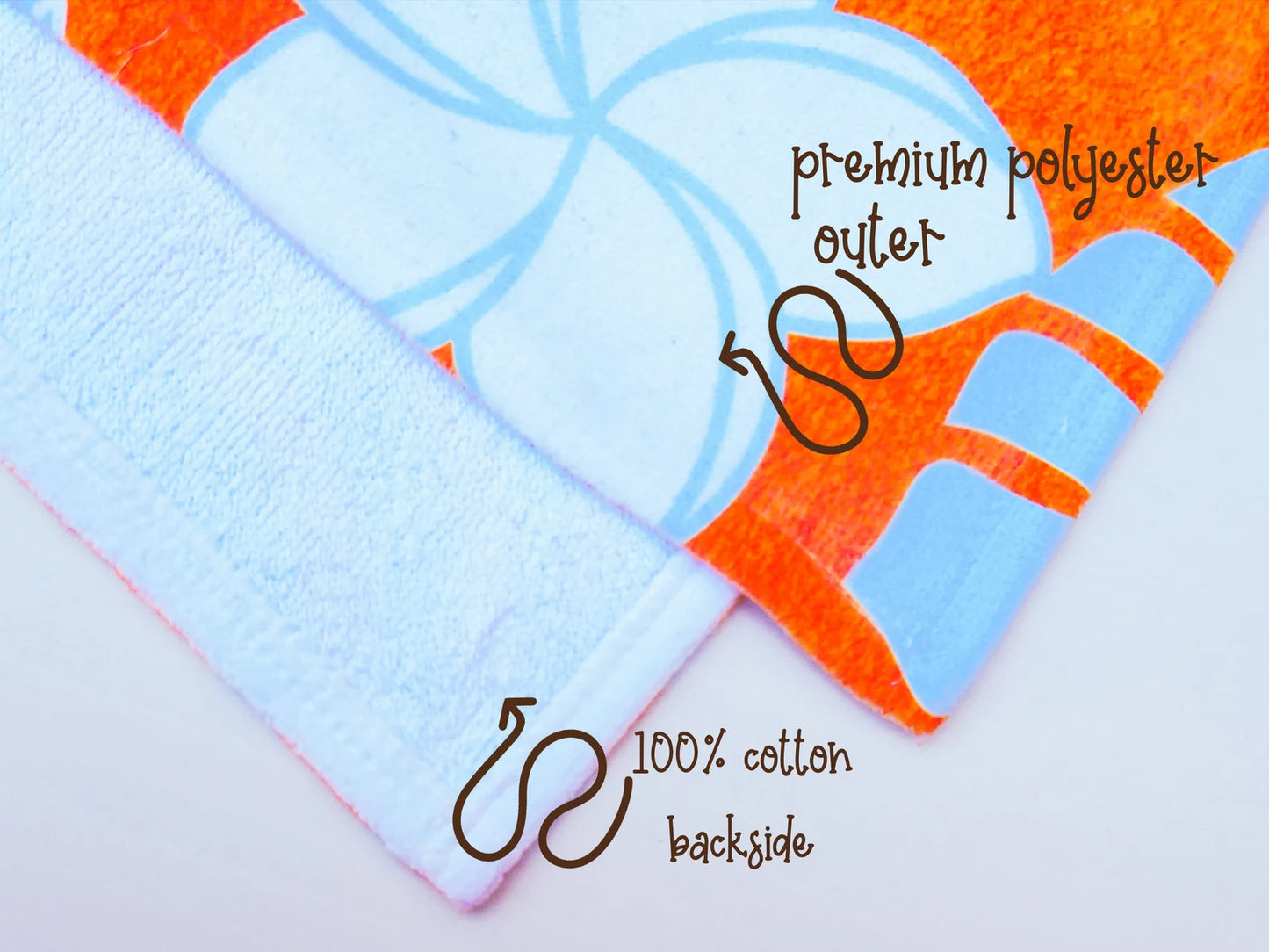 Personalized Beach Towel - Custom Name Towel for Pool, Beach, or Vacation - Vibrant but Neutral Colors, Mother's Day Best Friend's Birthday.