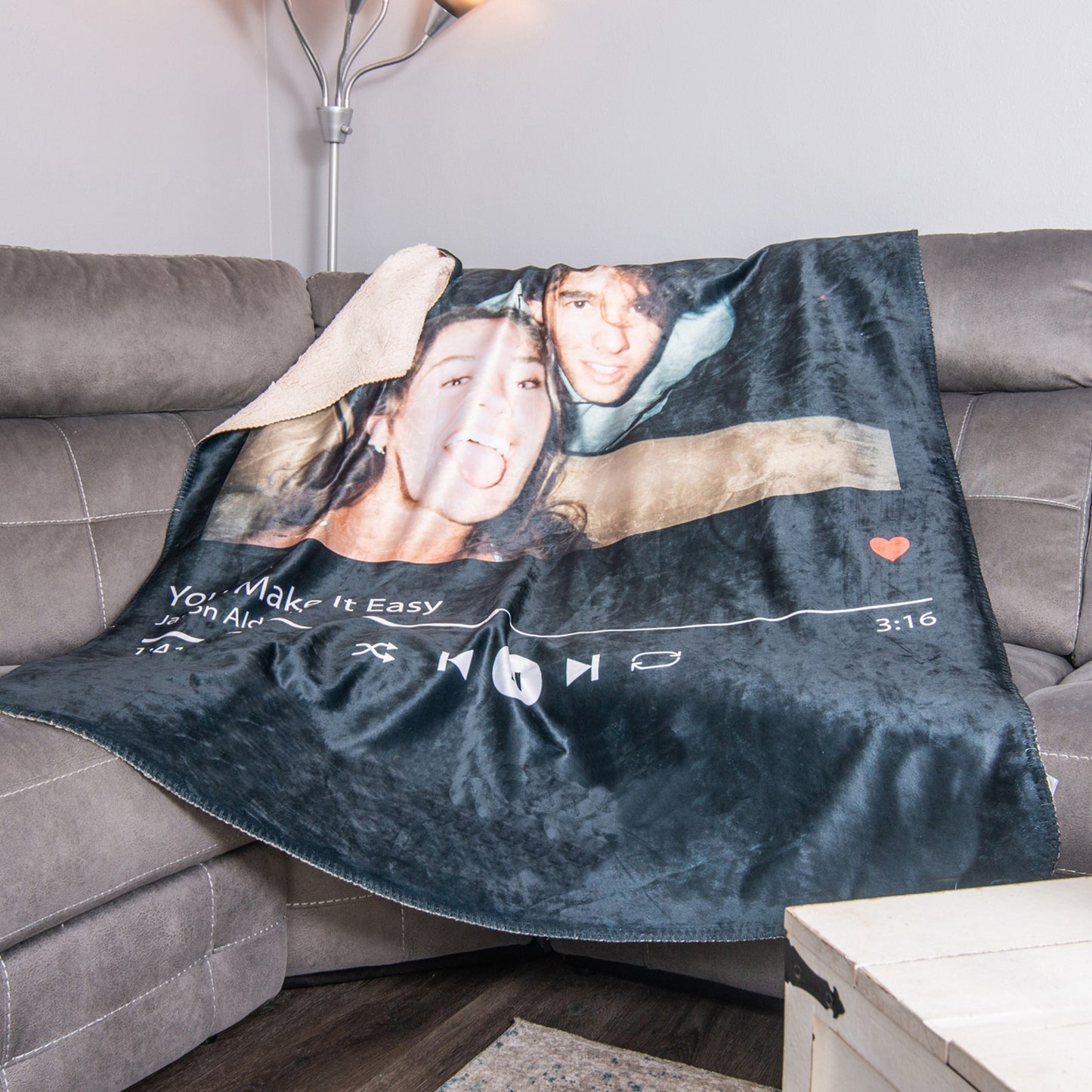 Best Valentines Blanket Ever! Custom Music Blanket-